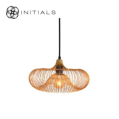 Hanging Lamp Small Moire Ufo Iron Wire Gold