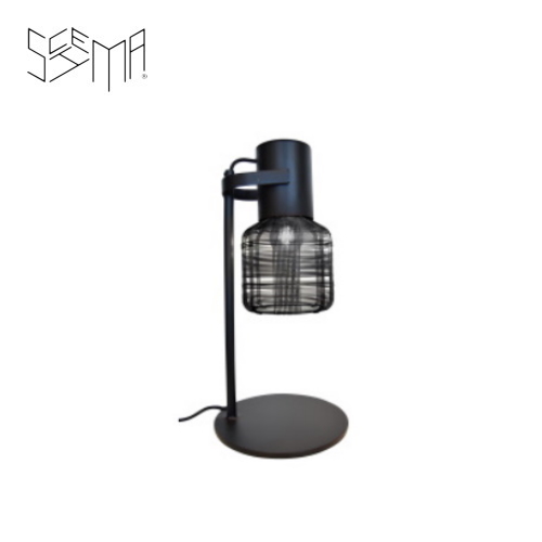 Table Lamp Iron Wire Tubo Stoop Black