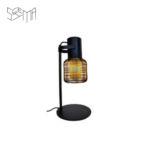 Table Lamp Iron Wire Tubo Stoop Black