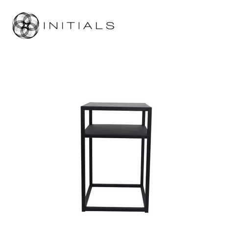 Bed Side Table Metro 2 Raw Iron Black