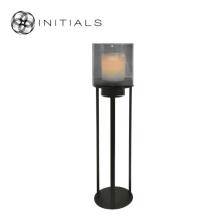 190-311-003 Hurricane Stand Open M Matt Black & Smoke Glass