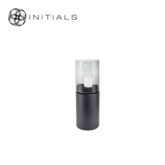 Stand Solid Metal Black Round