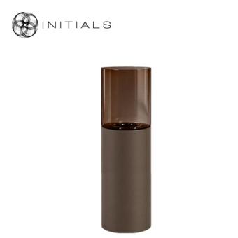190-311-482 Hurricane Stand Solid M Metallic Brown & Dark Brown Glass