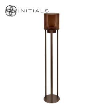 Hurricane Stand Open XL Metallic Brown & Dark Brown Glass