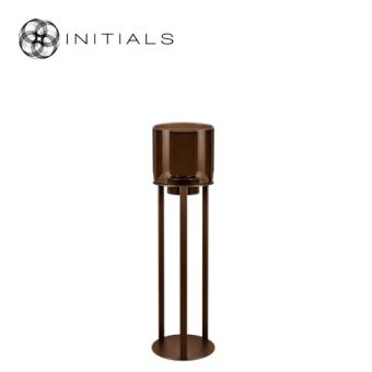 Hurricane Stand Open M Metallic Brown & Dark Brown Glass