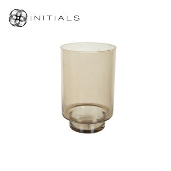 Candleholder Tea Topaz Glass