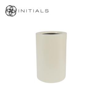 Stand Solid Metal Ivory Round