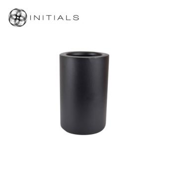 Stand Solid Metal Black Round