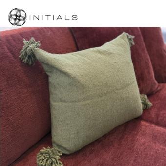 Cushion Tassel Salie Green