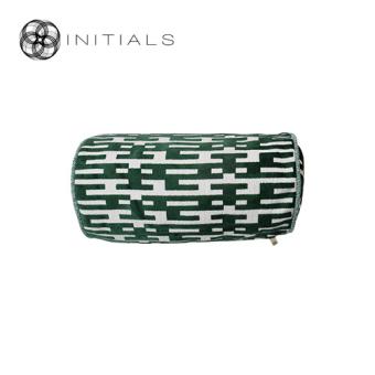 Cushion Roll Teze Geo Moss Green