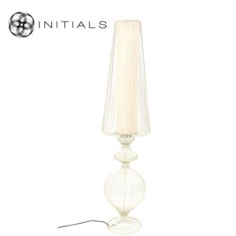 Floor Lamp Classic Iron Wire Riff White