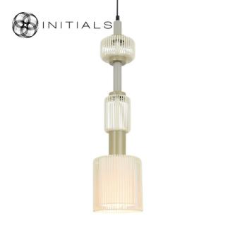 Hanging Lamp Totem Iron Wire Creme