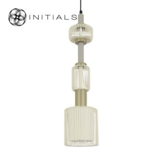 Hanging Lamp Totem Iron Wire Creme