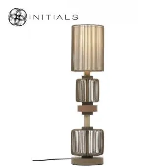 Table Lamp Totem Iron Wire Espresso