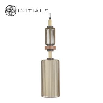 Hanging Lamp Totem Iron Wire Coffee Brown