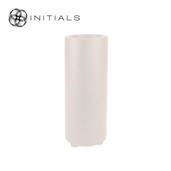 Table Lamp Base Solid Metal Ivory