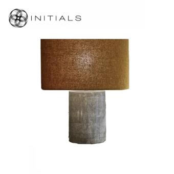 Table Lamp Base Lizea Marble Grey