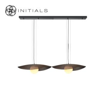 285-325- 016 S/2 Volo + Ceiling Cap Rectangular Black + Bulbs