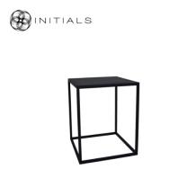 Flower Stand Metal Black Square