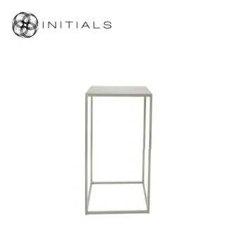 Table Skyline Raw Iron Ivory Square