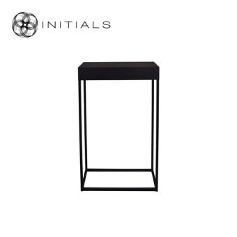 Flower Stand Metal Black