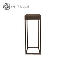 Flower Stand Metal Metallic Brown