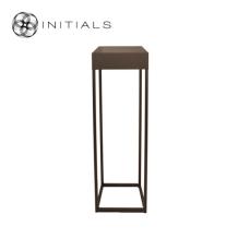 Flower Stand Metal Metallic Brown