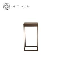 Flower Stand Metal Metallic Brown