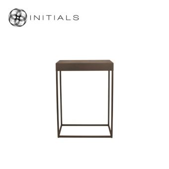 Flower Stand Metal Metallic Brown