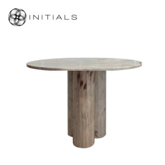 Dining Table Gamma Marble White Rosa