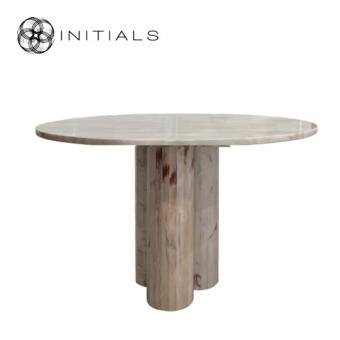 Dining Table Gamma Marble White Rosa