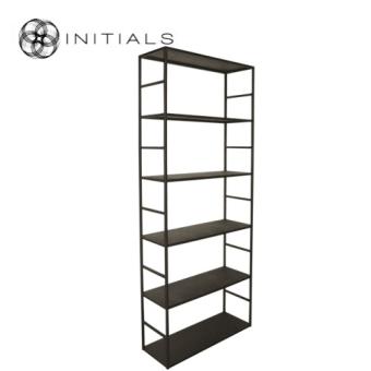 Cabinet 6 Metal Metallic Brown