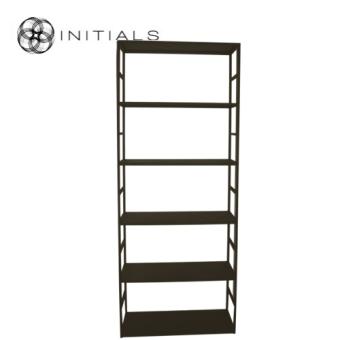 Cabinet 6 Metal Metallic Brown