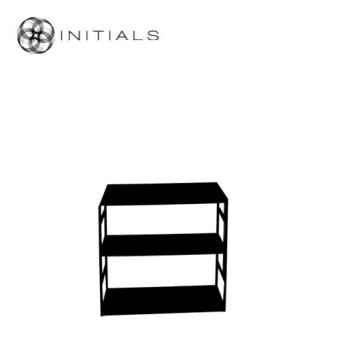 Cabinet 3 Metal Black