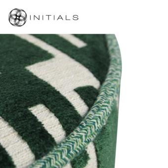 Poof Teze Geo Moss Green
