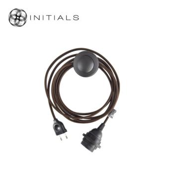 Cable Electric Round Foot Switch Brown