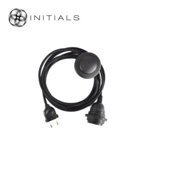 Cable Electric Round Foot Switch Black