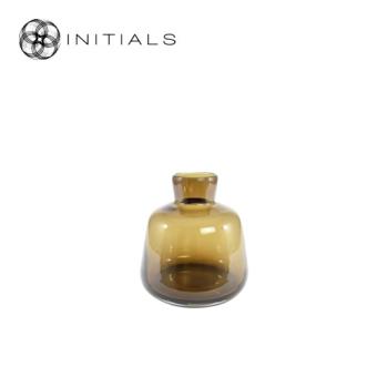 Vase Bottle Topaz Glass Low