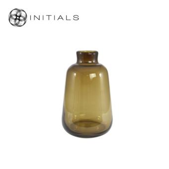 Vase Bottle Topaz Glass Medium