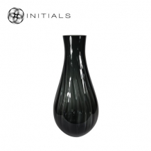 Vase Optique Bellied Smoke Glass