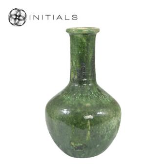 Vase Tamegroute Bol with Neck Green