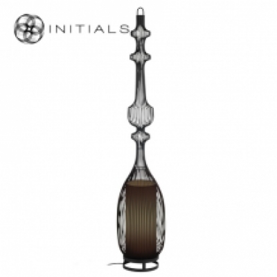 Floor Lamp Tear Iron Wire Black