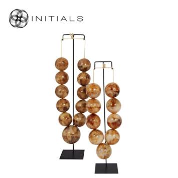 Object Nature Lariat Necklace Amber Brown