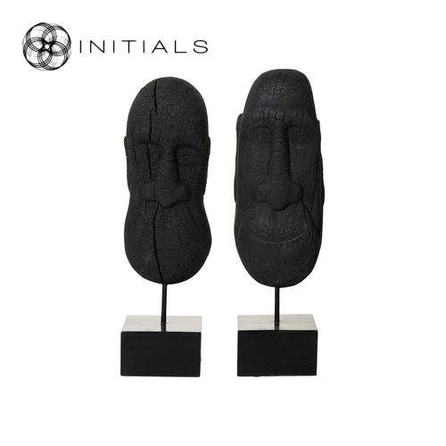 S2 -Mask Charred Mango Wood Black