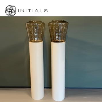 Hurricane Stand Solid XXL Ivory & Topaz Brillant Glass