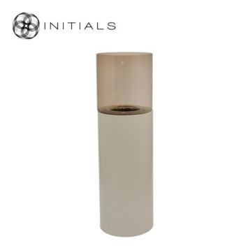 Hurricane Stand Solid M Ivory & Topaz Glass