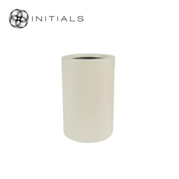 Stand Solid Metal Ivory Round