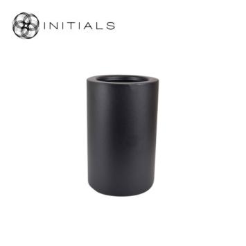 Stand Solid Metal Black Round