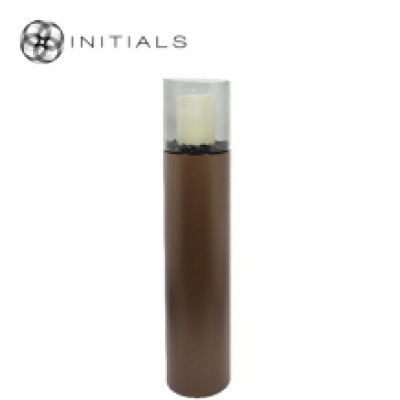 Stand Solid Metal Metallic Brown Round