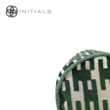 Cushion Roll Teze Geo Moss Green